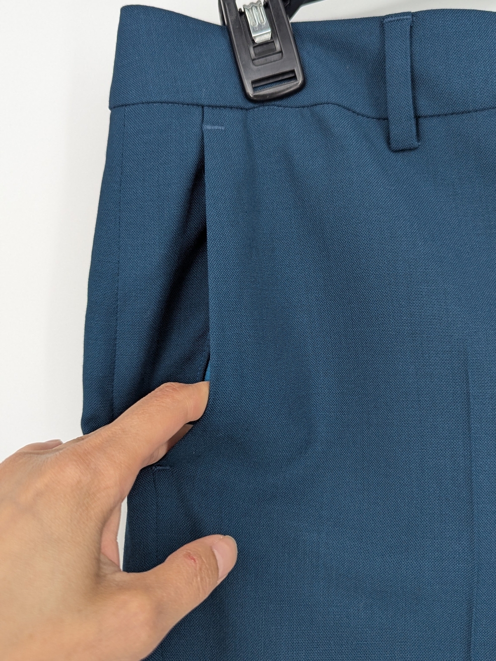 11674 Men's Paul Smith The Soho Tailored Fit 2 Piece Wool Suit Teal size 42/44 - Picture 9 of 16
